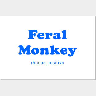 Feral Monkey clinical trial medical research volunteer Posters and Art